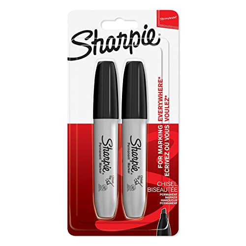 Marcador SHARPIE 2 Unidades (Multicor - Ponta de 3 a 6 mm) Newell Brands - Marcadores e marcadores de texto - multicor, 3 a 6 mm, preto, vermelho