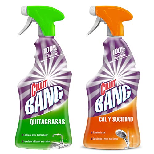Spray de limpeza CILIT BANG 2 Unidades (750 ml) CILLIT - Produtos de limpeza de piso - limpeza, spray, cilil bang