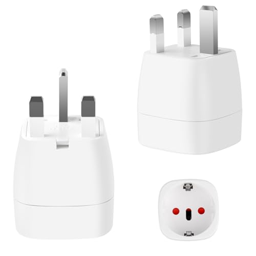 Adaptador de Energia TNOMSNO 2 Peças Tipo G TNOMSNO - Conversores e adaptadores de viagem - tipo g, universal, 2500 W, 16 A