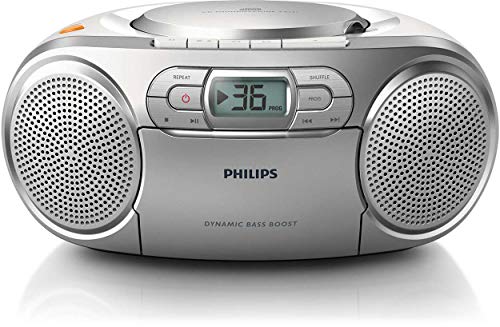 Philips Az127/00 Coluna Portátil Prateado Philips - Reprodutores de áudio e gravadores - portátil, prateado