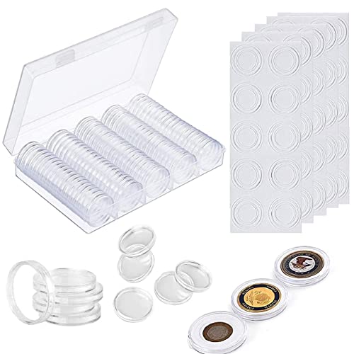 Caixa QLEMON 100pcs Contenedor de Almacenamiento de Monedas QNLEMON - Caixas de mudança e envio - caixa, 100pcs, contenedor, almacenamiento, monedas