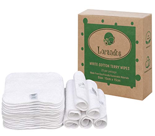 Toalhitas Reutilizáveis LORANDOS 25 Unidades Lorandos - Toalhas - reutilizáveis, 25 unidades