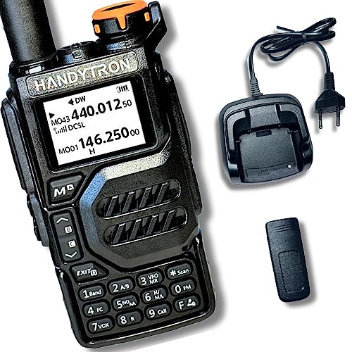 Walkie-Talkie HANDYTRON UV-K9 (8 Canais - Até 12 Km - Até 16h - Preto) HANDYTRON - Rádios bidirecionais - 8 canais, 12 km, 16h autonomia, 5 watts