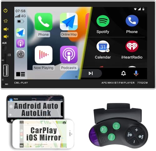 Autorrádio com GPS 2 Din Carplay Android Auto Siri Mirror Link AWESAFE AWESAFE - Aparelhos de áudio e vídeo para veículos e sistemas de painel - autoradio, gps, carplay, android auto, siri mirror link