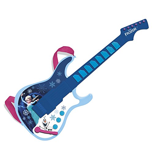 Guitarra Elétrica DISNEY Frozen (Idade Mínima Recomendada: 4 anos) Disney - Brinquedos - guitarra elétrica, disney frozen, idade mínima recomendada 4 anos, 2 botões, efeitos de som, microfone, canções filme frozen, luzes e sons
