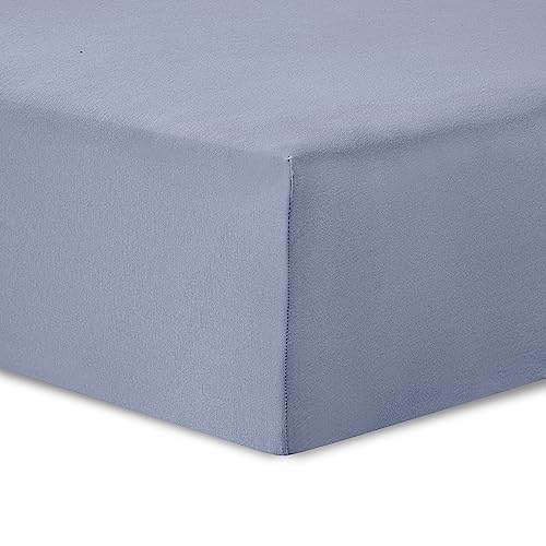 Lençol VISION Jersey (Algodão - Cinzento - 140x190/200cm) SEVENOAKS - Lençóis - algodão, cinzento, 140x190/200cm