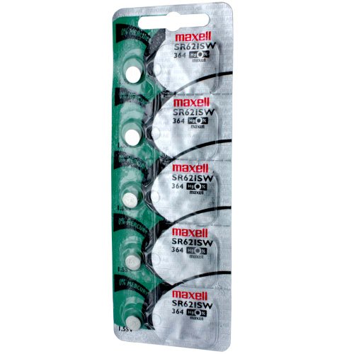 Pilha Recarregável MAXELL 364 SR621SW, AG1 Maxell - Baterias - nimh, 120 mAh, 1,5 V, preto
