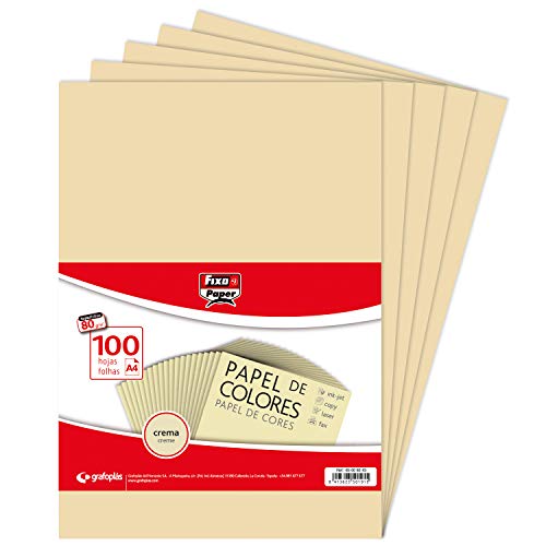 Papel para Impressão FIXO PAPER 65009243 Grafoplás - Papel de impressora e copiadora - 100 folhas, a4, 80g, multifuncional