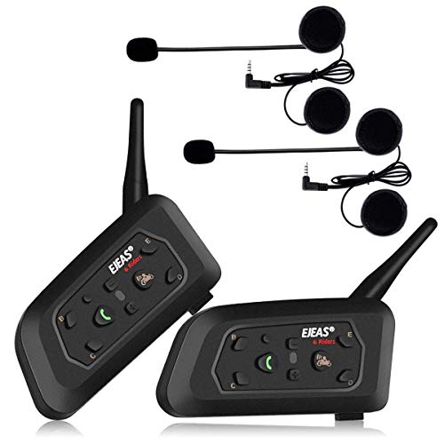 Intercomunicadores EJEAS V6 Pro 2xAuriculares Intercomunicador Moto Bluetooth para Motocicletas Lemnoi - Fones de Ouvido com Microfone - intercomunicadores, ejeas v6 pro, auriculares, moto bluetooth, motocicletas
