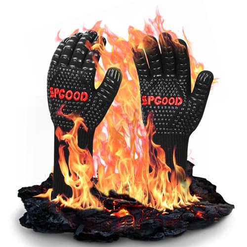 Luvas de Cozinha SPGOOD (Tamanho XL - Preto) SPGOOD - Luvas de forno e pegadores de panelas - preto, XL, poliéster