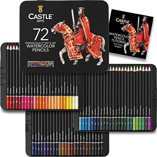 Lápis de Cor CASTLE ART SUPPLIES 72 Unidades Castle Art Supplies - Lápis - lápis, castelo, artes, suprimentos, unidades