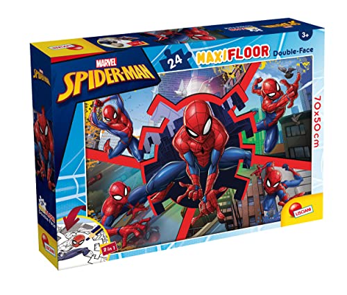Puzzle LISCIANI Maxi Floor Spiderman (Idade Mínima: 3) Lisciani - Quebra-cabeças - puzzle, lisiani, maxi floor, Spiderman, 3D, 24 peças