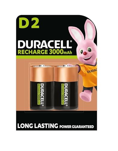 Pilha recarregável DURACELL D 2 pcs (Consumível Imagem e Som) Duracell - Baterias - recarregável, nimh, 3000 mAh, 12 v