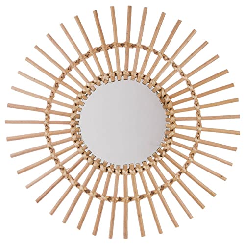 Espelho Rotativo HOMCOM 58 x 58 cm (Bege) atmosphera - Espelhos - rotativo, 58 x 58 cm, bege, ratan