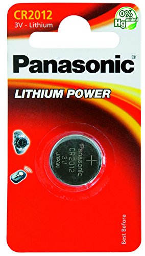 Pilha Recarregável PANASONIC CR2012 (55 mAh) Panasonic - Baterias de uso geral - litio, botão/moeda, 3V, 55mah