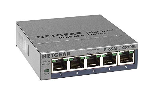 Switch NETGEAR GS105E-200PES L2 10/100/1000 Netgear - Concentradores e comutadores - l2, 10/100/1000