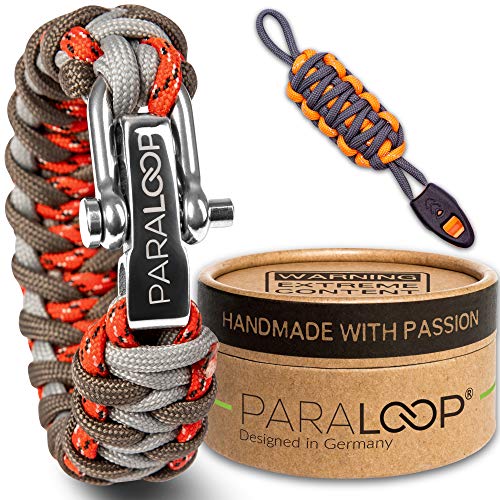 PARALOOP Pulseira de paracord original com sinalizador Paraloop - Pulseiras - paracord, sinalizador, 3 metros, cinto escalada