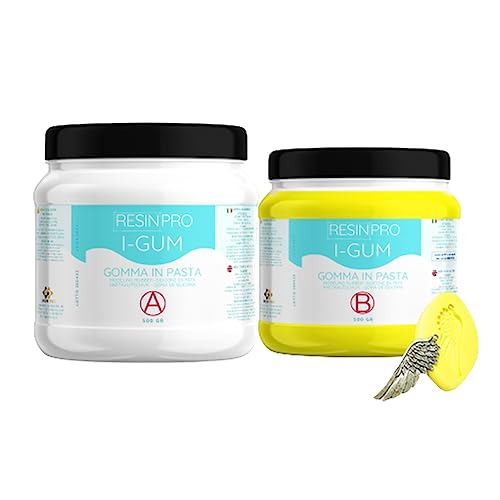 Resina Pro I-Gum Pasta de Silicone para Moldes Sem Tóxico e Rápido (500 g) Innochimica s.r.l. - Materiais de cerâmica e escultura - silicone, sem toxico, rápido, 500g