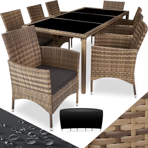 Conjunto de Jardim TECTAKE Trevi (Cinzento - Aço - 53.5x56x87 cm) TecTake - Móveis de exterior - cinzento, aço inoxidável, 53.5x56x87 cm