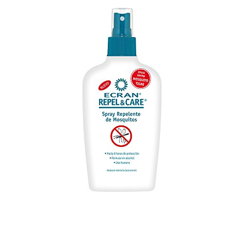 Repelente de Mosquitos ECRAN Ecran Repel&Care Vaporizador (100 ml) Ecran - Repelente de insetos para a pele - creme, 100 ml, spray corporal, 6 horas