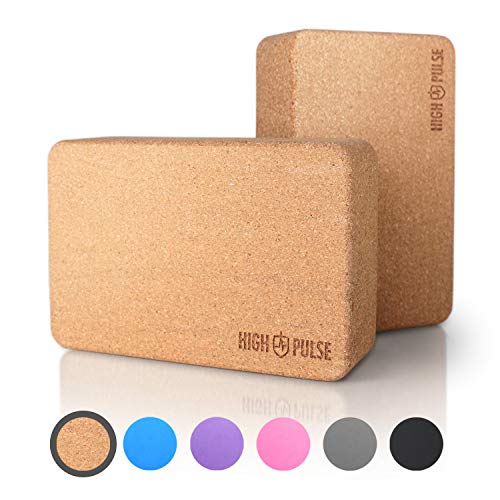 Conjunto de Blocos de Yoga HIGH PULSE (2 Un - Madeira) High Pulse - Blocos de yoga e pilates - yoga, madeira, blocos, conjunto