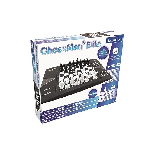 Tabuleiro LEXIBOOK Xadrez Eléctronico com Modo Treino Lexibook - Jogos eletrônicos portáteis - xadrez, elétrico, 64 níveis, luzes LED, sons, modo treino