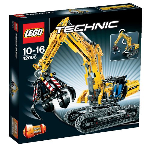 LEGO Technic 42006 Escavadora de Construção LEGO - Brinquedos - escavadora, construção, braço escavador, pá de terra