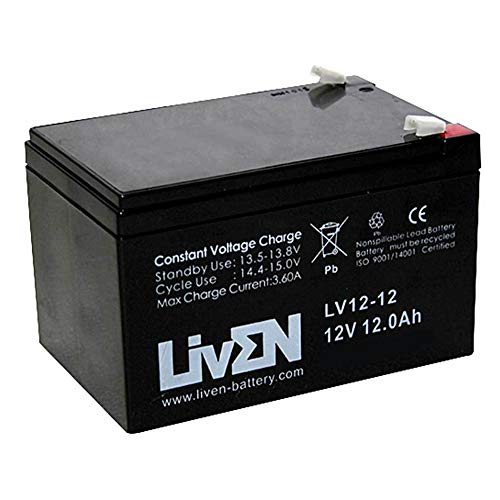 Bateria Liven Agm Chumbo-Acetileno (Acid) 12V 12Ah C20 Liven - Baterias - 12V, 12Ah, acid, AGM