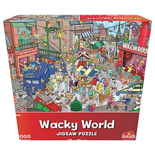 Puzzle 2D GOLIATH Paris Wacky World (Idade Mínima: 4) Goliath - Jogos - puzzle, 2d, goliath, paris, wacky world, 1000 peças