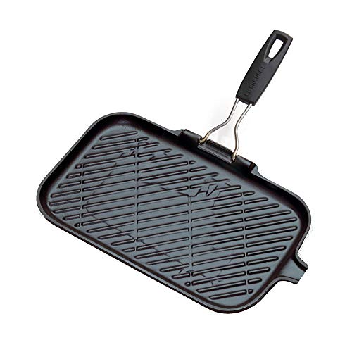 Grelhador Rectangular LE CREUSET 20049000000400 - Preto Le Creuset - Utensílios de cozinha - grelhador, rectangular, preto, alumínio