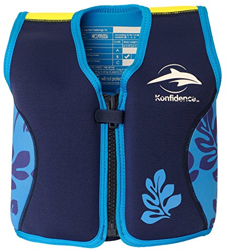 Fato Unisexo KONFIDENCE Palma Azul para Natação (3-4 anos) Konfidence - Casacos e jaquetas - neopreno, capuz, calçons, alças acolchoadas