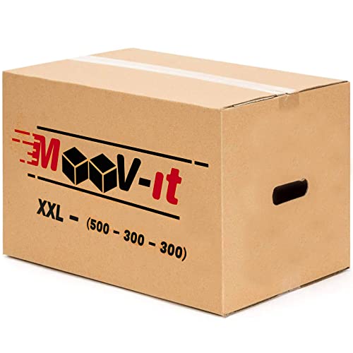 Caixa de Cartão para Mudanças 50X30X30Cm (20 Un) ESMoovit - Suprimentos de envio - cartão, 50x30x30cm, 20 unidades