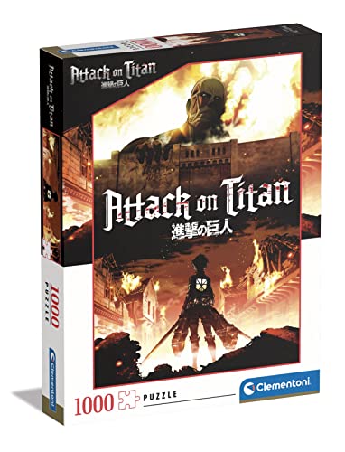 Puzzle CLEMENTONI Attack On Titan (Idade Mínima: 12 Anos - 1000 Peças) 
Marca:
Clementoni
 - Quebra-cabeças - puzzle, Attack on Titan, CLEMENTONI, 1000 peças, anime, personagens