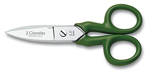 Tesoura Elétrica GREENICE 156-5.5 (5.5'' - 1.6 mm) 3 Claveles - Ferramentas de corte e relevo para artesanato - 5.5 polegadas, 1.6 mm, higiene pessoal