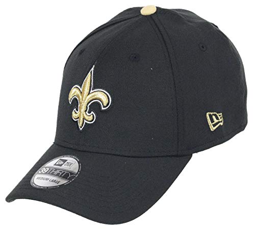 New Era Cap 39Thirty Nfl Core All Teams Logo Team Colors New Era - Acessórios de vestuário - capa, 39thirty, nfl core, new orleans saints, logotipo 3d, visor curvo