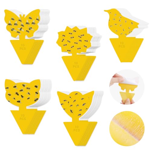 Fita Adesiva para Mosquito 50 Unidades Amarelo VFANDV - Armadilhas de controle de pragas - adesiva, mosquito, amarelo