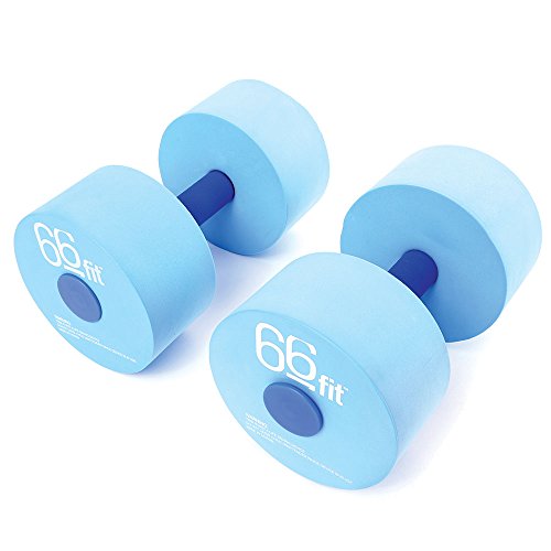 Halteres para Flutuação 66FIT X2 Peças (Cinzento) 66FIT - Pesos para natação - halteres, flutuacao, 66fit, x2 peças, cinzento