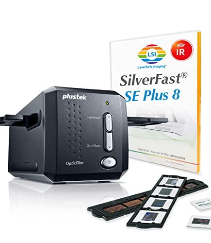 Plustek OpticFilm 8200i SE 7200 x 7200 DPI Scanner de films/photographies Noir (Scanner) Plustek - Digitalizadores - 7200 x 7200 dpi, 48 bits, escala de cinzentos, monocromático