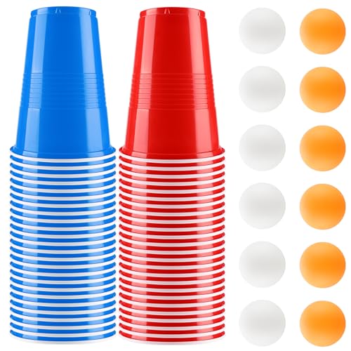 Conjunto de Copos LITIMKAT Beer Pong (500 ml) Litimkat - Copos descartáveis - 12 copos, 500 ml, polipropileno, jogo de beer pong