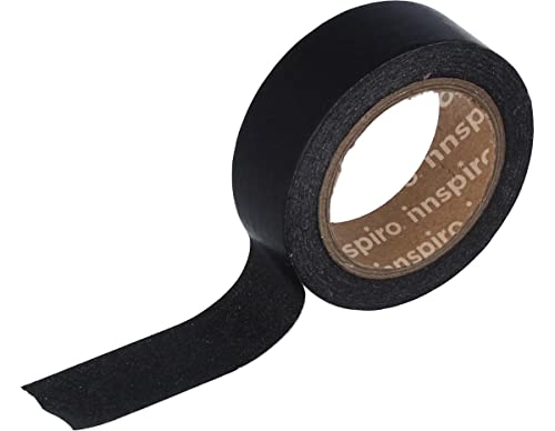 Fita Adesiva Innspro Masking Tape Washi Preto 15M X 10M INNSPIRO - Adesivos e ímãs para artesanato - brilhante, resistente a luz solar, fácil de remover
