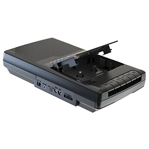 Gravador de Cassete Philips TAS1106/10 | Preto Caymuller - Áudio - 60 minutos, microfone, altifalante, preto