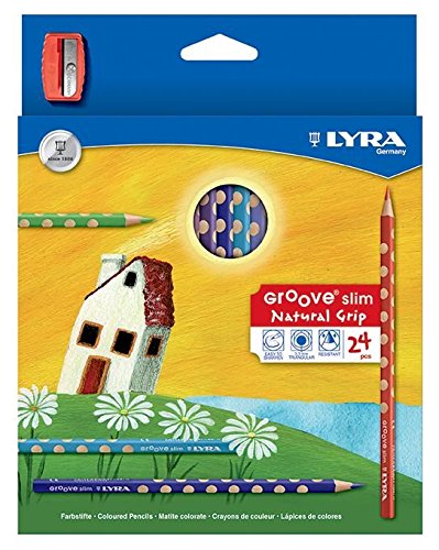 Lápis de Cor LYRA Groove Slim (Multicor) LYRA - Lápis - multicor, ergonômico, resistente à água
