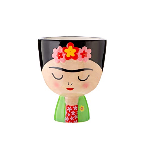 Vaso de Flores SASS & BELLE Frédéric Kahlo Sass & Belle - Vasos e canteiros - mexicano, vermelho, verde, frida kahlo