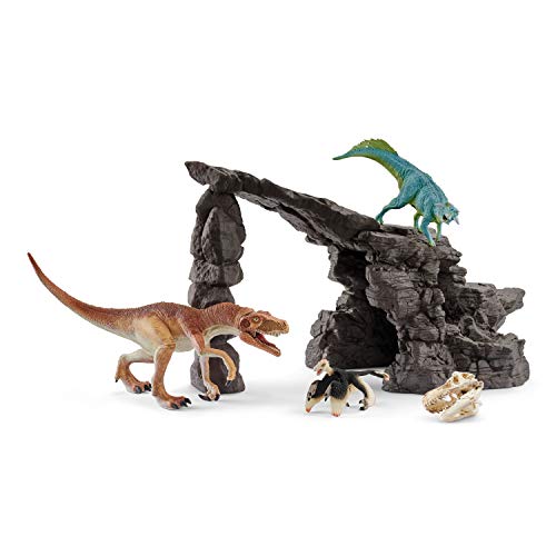 Figura SCHLEICH Dinossauros com Cavea (Idade Mínima Recomendada: 5 anos) Schleich - Brinquedos - dinossauros, cavea, três figuras, miniatura