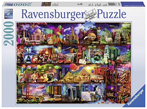 Puzzle RAVENSBURGER The World of Books (Idade Mínima Recomendada: 14 anos - 2000 Peças) Ravensburger - Quebra-cabeças de encaixar - puzzle, 2000 peças, livros famosos, personagens, literatura