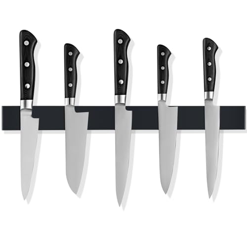 Suporte Fousenuk 40cm Mágico de Cozinha Magnético Fousenuk - Suportes e organizadores de facas - magnético, 40cm, aço inoxidável, preto
