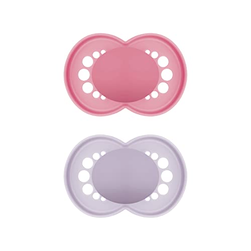Chupeta MAM Originals (2 Un) - Rosa e Lilás MAM Babyartikel GmbH - Chupetas e mordedores - chupeta, mam originals, rosa, lilás