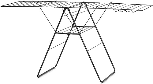 Estendal BRABANTIA Hangon (25 m - Preto) Brabantia - Secadores e cabides - 25m, 8 ganchos, portátil, seguro