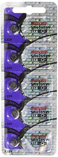 Pilhas Não Recarregáveis MAXELL SR626SW (5 unidades) Maxell - Baterias de uso geral - litio, SR626, 1.55V, 120mAh
