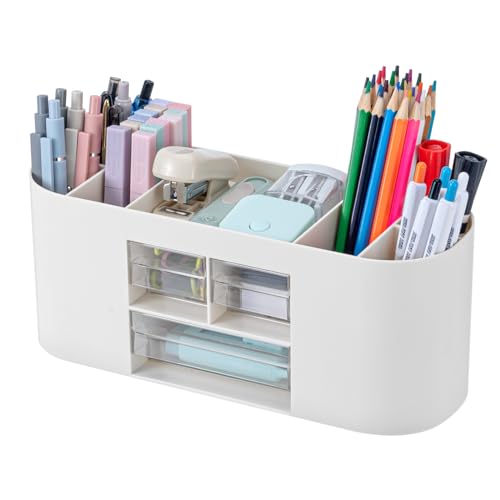 Organizador MUMDOYAL Branco (Plástico - 40.5 x 30.5 x 10 cm) MumdoYAL - Organizadores de mesa - branco, plástico, 40.5x30.5x10 cm